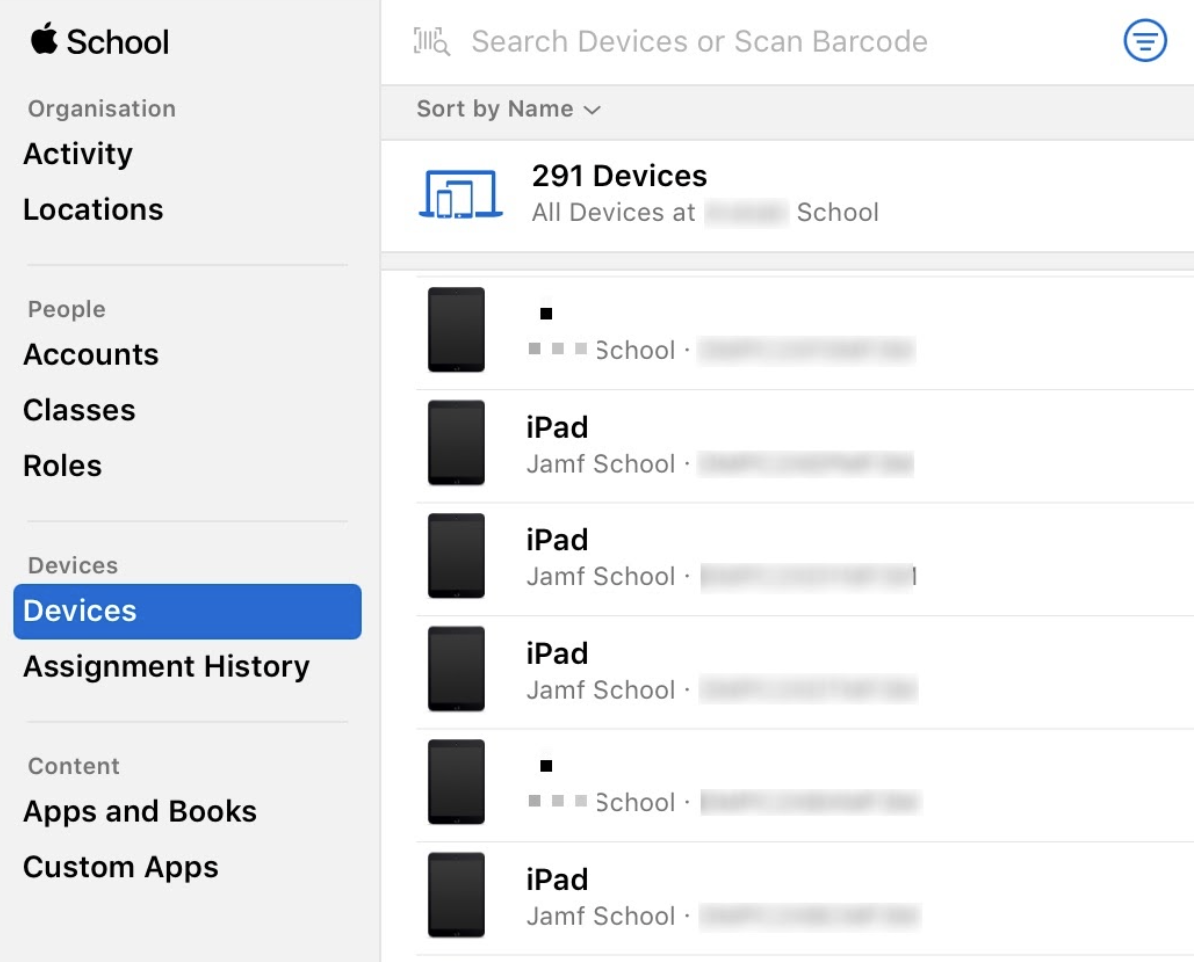 How to add an iPad to DEP Help Centre